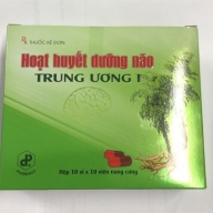 Hoạt huyết dưỡng não Trung ương I hộp 10 vỉ * 10 viên