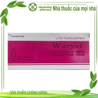 Viên đặt phụ khoa Waryal (Metronidazole 500 mg, miconazole nitrate 100 mg ) hộp*2 vỉ*7 viên