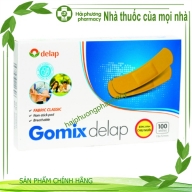 Gomix delap màu da 1,9*7,2 cm h* 100 miếng (xanh)