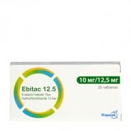 Ebitac 10mg/12.5mg H*2 vỉ*10 viên