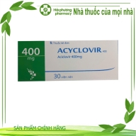 Acyclovir ( Aciclovir 400 mg ) hộp*30 viên