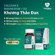 Calcium & magnesium + d3 khương thảo đan hộp*1 lọ*30 viên