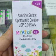 Nhỏ mắt trẻ em Myatro xl ( Atropine Sulfate 0.5% w/v) lọ*5 ml