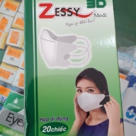 Khẩu trang Zessy 3D size L Hộp 20 chiếc