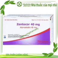 Zentocor 40mg (Atorvastatin) H*3vỉ x10 viên- CPC1