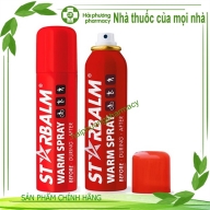 Starbalm warm spray l*150 ml xịt nóng