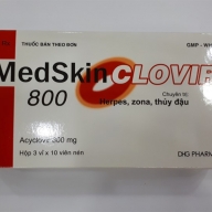 MedSkin CLOVIR (Acyclovir 800mg) H*3vi*10viên