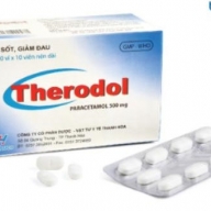 Therodol ( Paracetamol 500 mg ) hạ sốt, giảm đau Thephaco hộp*10 vỉ*10 viên