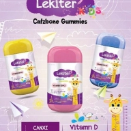 Kẹo dẻo bổ sung calci vitamin D3 + k2 Lekiter kids Calzbone Gummies lọ*120 g