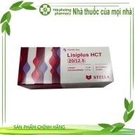 Lisiplus HCT 20/12.5 Stella ( lisinopril 20 mg , hydrochlorothiazide 12,5 mg ) hộp*3 vỉ*10 viên