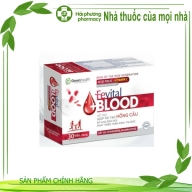 Bổ sung sắt Fevital Blood ,acid folic- vitamin c , dha greenhealth hộp*30 viên