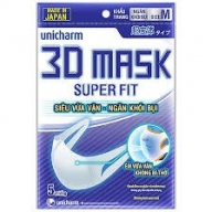 Khẩu trang Unicharm 3D Mask size M gói 5 chiếc