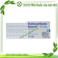 Hydrocortisone Roussel 10mg sanofi hộp*25 viên