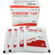 Furacin (cefuroxim 125 ) Hộp 10 gói