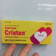 Viên nén phụ khoa Shinpoong Cristan ( clotrimazol 100 mg ) hộp * 1 vỉ*6 viên