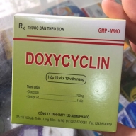 Doxycyclin 100mg Cty Armephaco hộp 100 viên