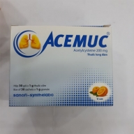 Acemuc 200mg (Acetylcystein) Hộp 30 gói