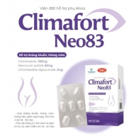 Viên đặt phụ khoa Climafort Neo83 Tím (clotrimazole 100 mg , neomycin sulfate 83mg, chlorhexidine 3 mg ) hộp*1 vỉ*7 viên(TDN)