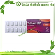 Telfast BD 60 mg sanofi hộp*3 vỉ*10 viên