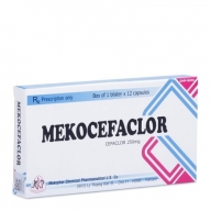 Mekocefaclor 250 - Hộp 1 vỉ x 12 viên