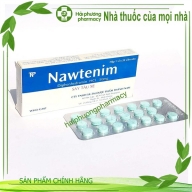 Say tàu xe Nawtenim (diphenhydramin HCl 50) hộp*1 vỉ*20 viên