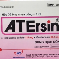 Atersin ( Terbytaline sulfate 1,5mg, Guaifenesin 66,5 mg ) Hộp 30 ống 5ml