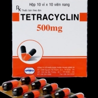 Tetracyclin 500mg Hộp 10 Vỉ x 10 viên