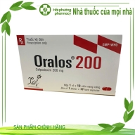 Oralos 200 ( Cefpodoxim 200 mg ) hộp*1 vỉ*10 viên