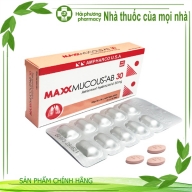 MAXXMUCOUS-AB 30 (Ambroxol 30 mg ) hộp*30 viên