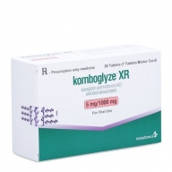 Komboglyze Xr 5mg/1000mg (4 vỉ x 7 viên/hộp)