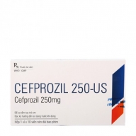 CEFPROZIL 250-US (Cefprozil 250mg) H*1 vỉ*10 viên