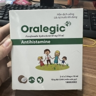 Oralegic (fexofenadin hydroclorid 30 mg/5ml ) antihistamine hộp*2 vỉ*5 ống*5ml