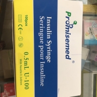 Bơm tiêm Insulin Promisemed 0,5 ml U-100 H*100 cái