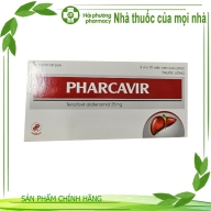 Pharcavir ( tenoforvir alafennamid 25 mg ) Pharbaco hộp*3 vỉ*10 viên