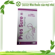 Bổ bà bầu Pres Sure Mama Pháp ( Dha,Epa,acidfolic,..) lọ*30 viên (TDN)