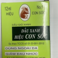 Dầu gió xanh hiệu con sóc lọ*12ml