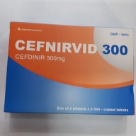 Cefdinir capsules 300mg(cefnirvid) - Hộp 2 vỉ x 5 viên