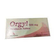 Orgyl 500mg (Ornidazole) H* 10vien - ấn Độ -Thuốc điều trị viêm nhiễm