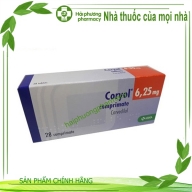 Coryol 6.25mg hộp*4 vỉ*7 viên