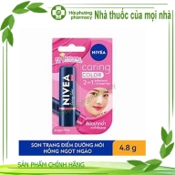 Son dưỡng môi có màu hồng Nivea Caring color 2 in 1