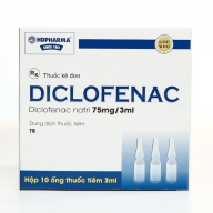 Diclofenac 75mg Tiêm Hộp 10 ống x 3ml