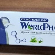 Xịt mũi nano bạc worldphar lọ*75 ml