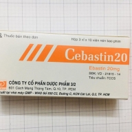 Cebastin 20mg (Ebastine) Hộp 3 vỉ * 10 viên