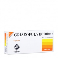 Griseofulvin 500mg vidipha - Hộp 2 vỉ x 10 viên