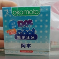 Bao cao su Okamoto Dot de Cool hộp 3 chiếc