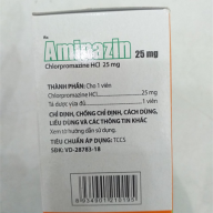 Aminazin 25mg (Chlorpromazin) (Lọ/500v) - Đà Nẵng