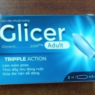 Viên đậu nhuận tràng Glicer Adult người lớn ( glycerol ...2250 mg ) hộp*2 vỉ*5 viên( TDN)