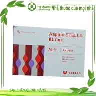 Aspirin stella 81 mg hộp*2 vỉ*28 viên