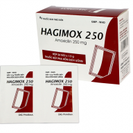 Amoxicilin 250mg DHG Hộp 24 gói