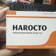 Harocto (ambroxol 30 mg/5ml) hộp*20 ống*5ml